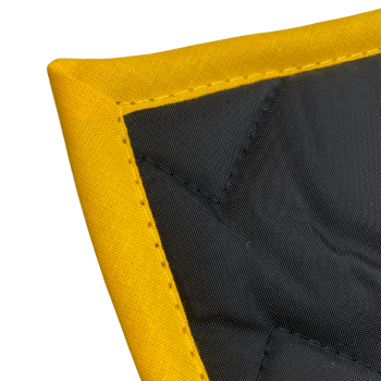 Thermomatte schwarz - Band gelb